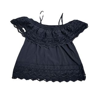 No Boundries Blue off the shoulder top XL